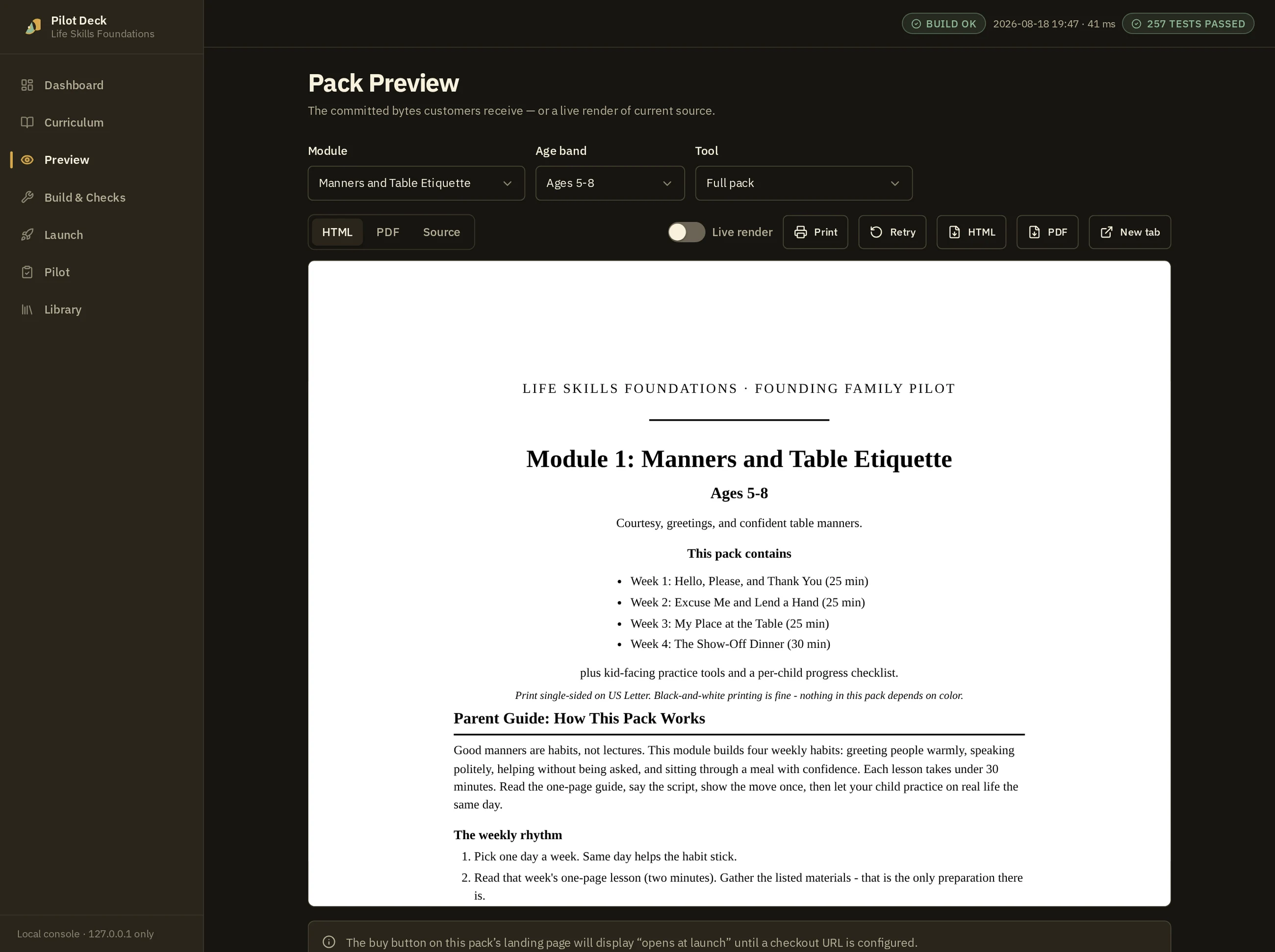 Pack Preview