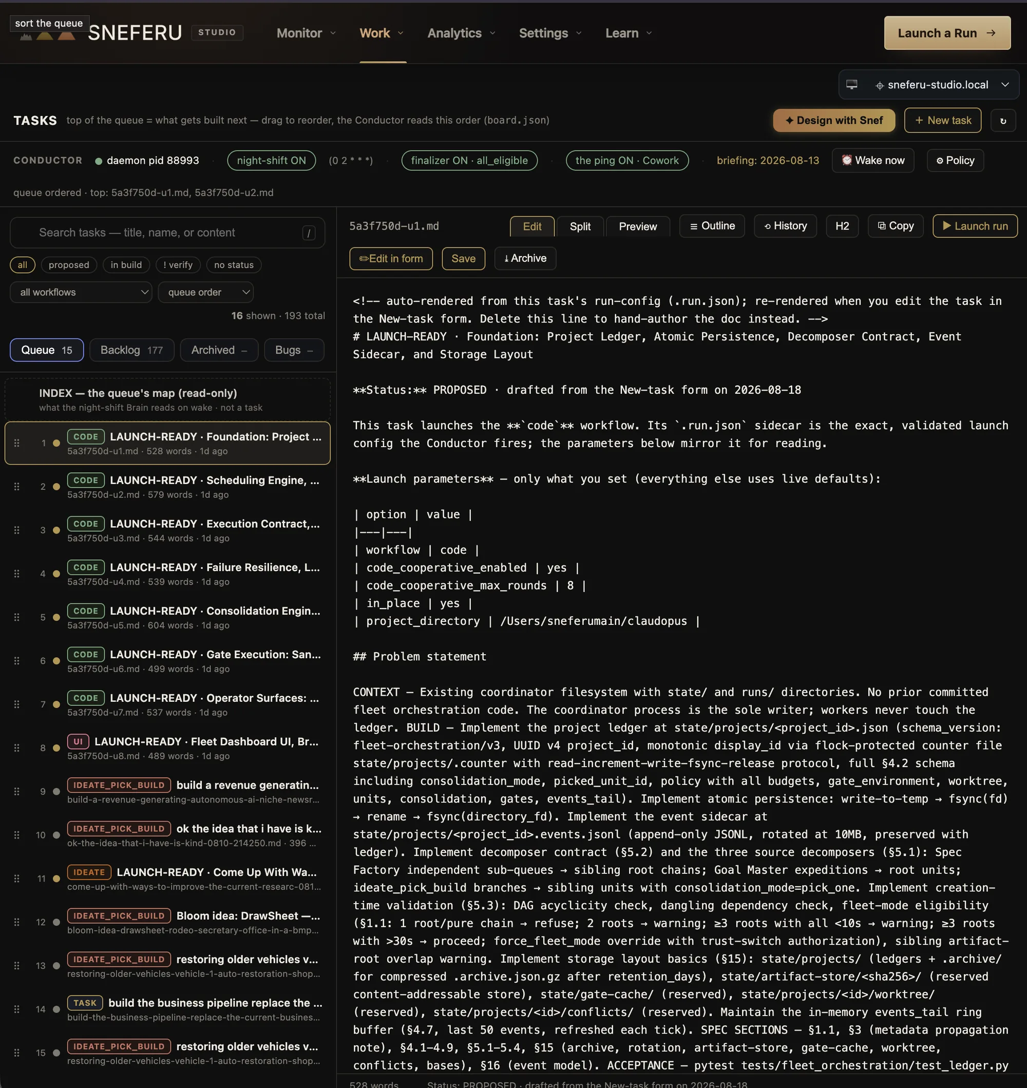 The board
